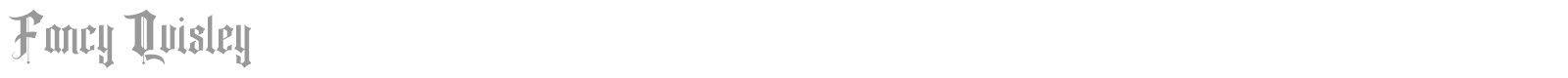Fancy Quisley font preview
